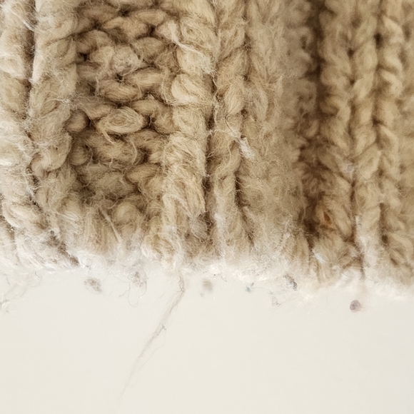 American Eagle Sweater XS Tan Beige Cable - Picture 8 of 13